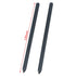 Stylusshop S21 Ultra S-Pen replacement in black showing two pens with measurement for length